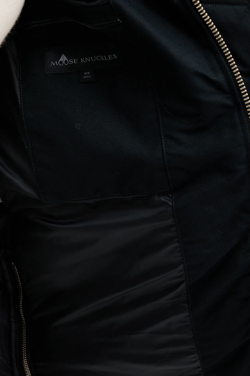 Μπουφάν με επένδυση από πούπουλα MOOSE KNUCKLES Forrestville χρώμα: ναυτικό μπλε, M35MJ128N φωτογραφία