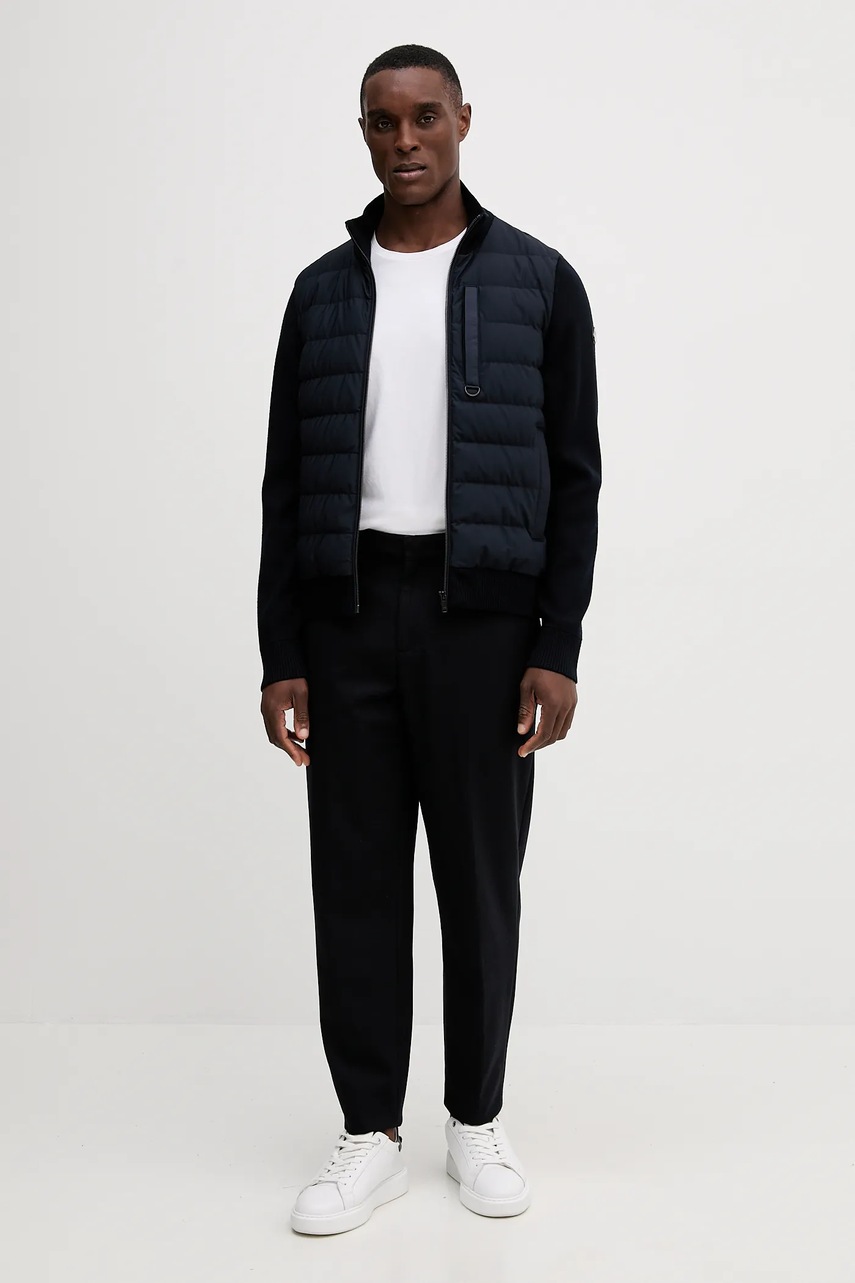 Μπουφάν με επένδυση από πούπουλα MOOSE KNUCKLES Kamet χρώμα: ναυτικό μπλε, M35MK682 φωτογραφία