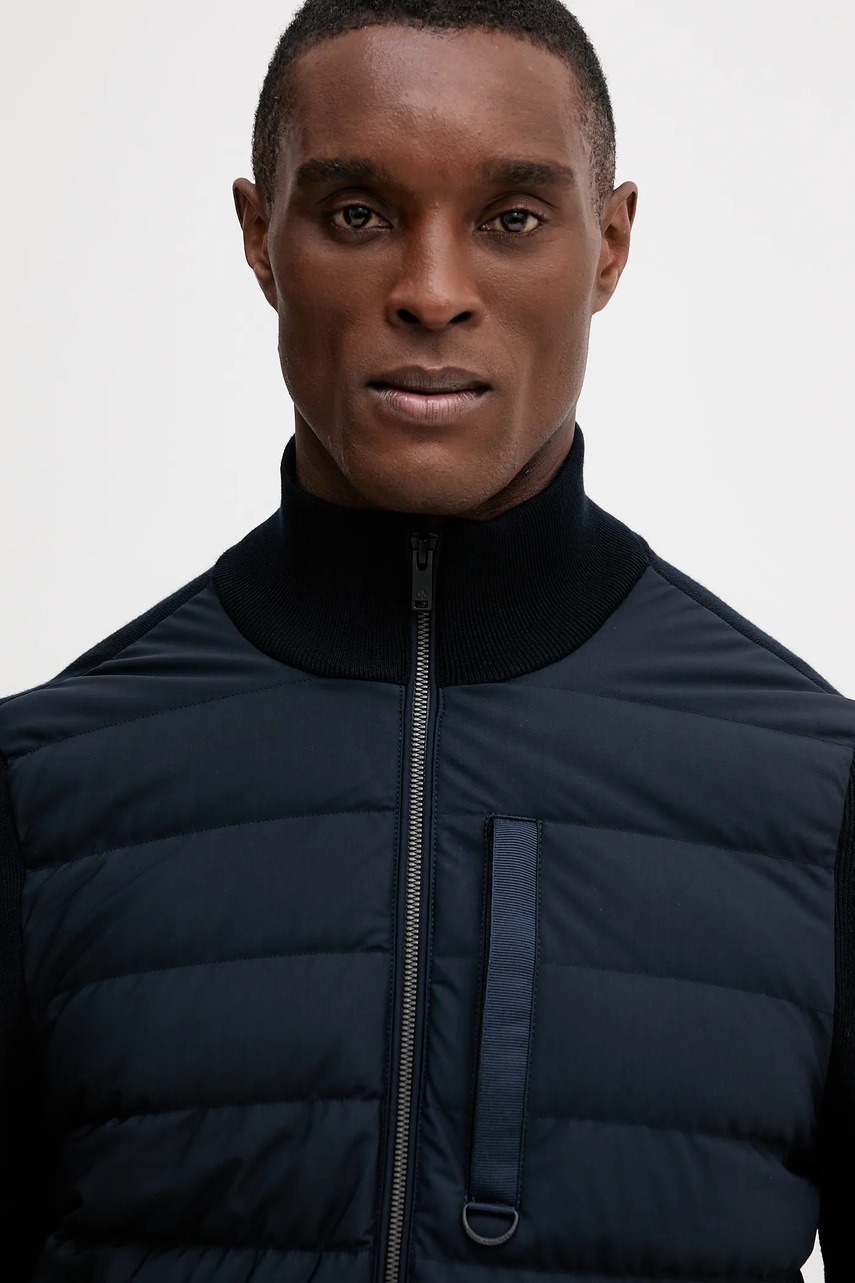 Μπουφάν με επένδυση από πούπουλα MOOSE KNUCKLES Kamet χρώμα: ναυτικό μπλε, M35MK682 φωτογραφία