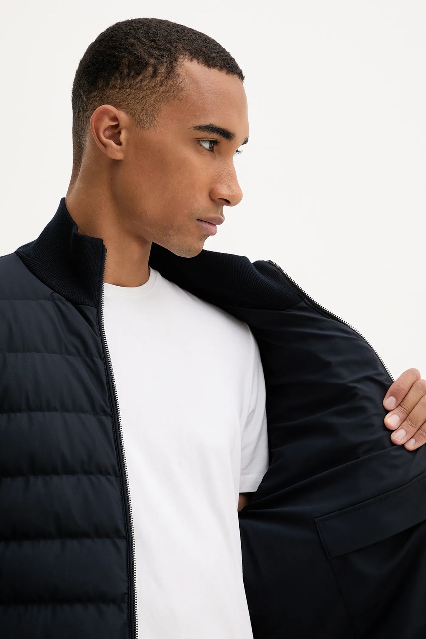 Μπουφάν με επένδυση από πούπουλα MOOSE KNUCKLES Kamet χρώμα: ναυτικό μπλε, M35MK682 φωτογραφία