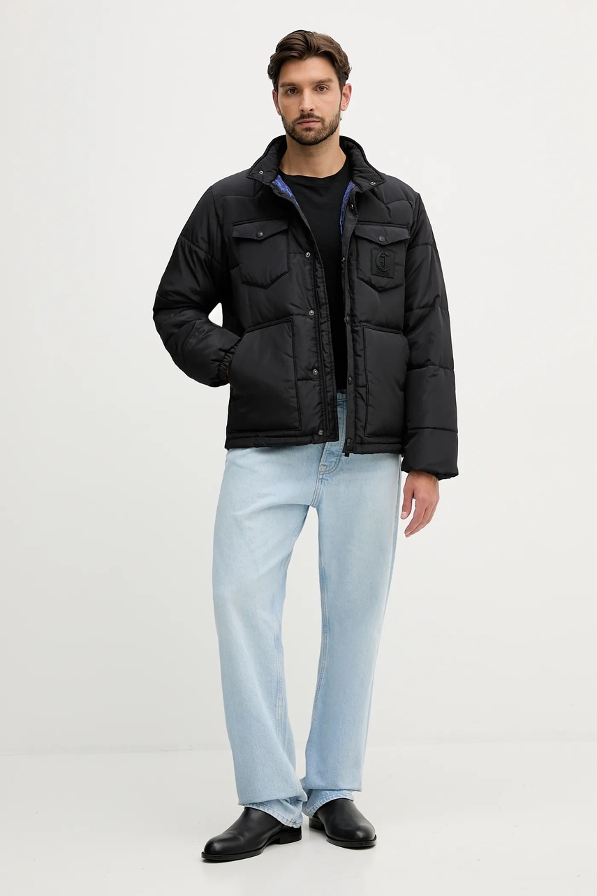 Куртка Just Cavalli цвет чёрный зимняя 79OAS407 CQUD4