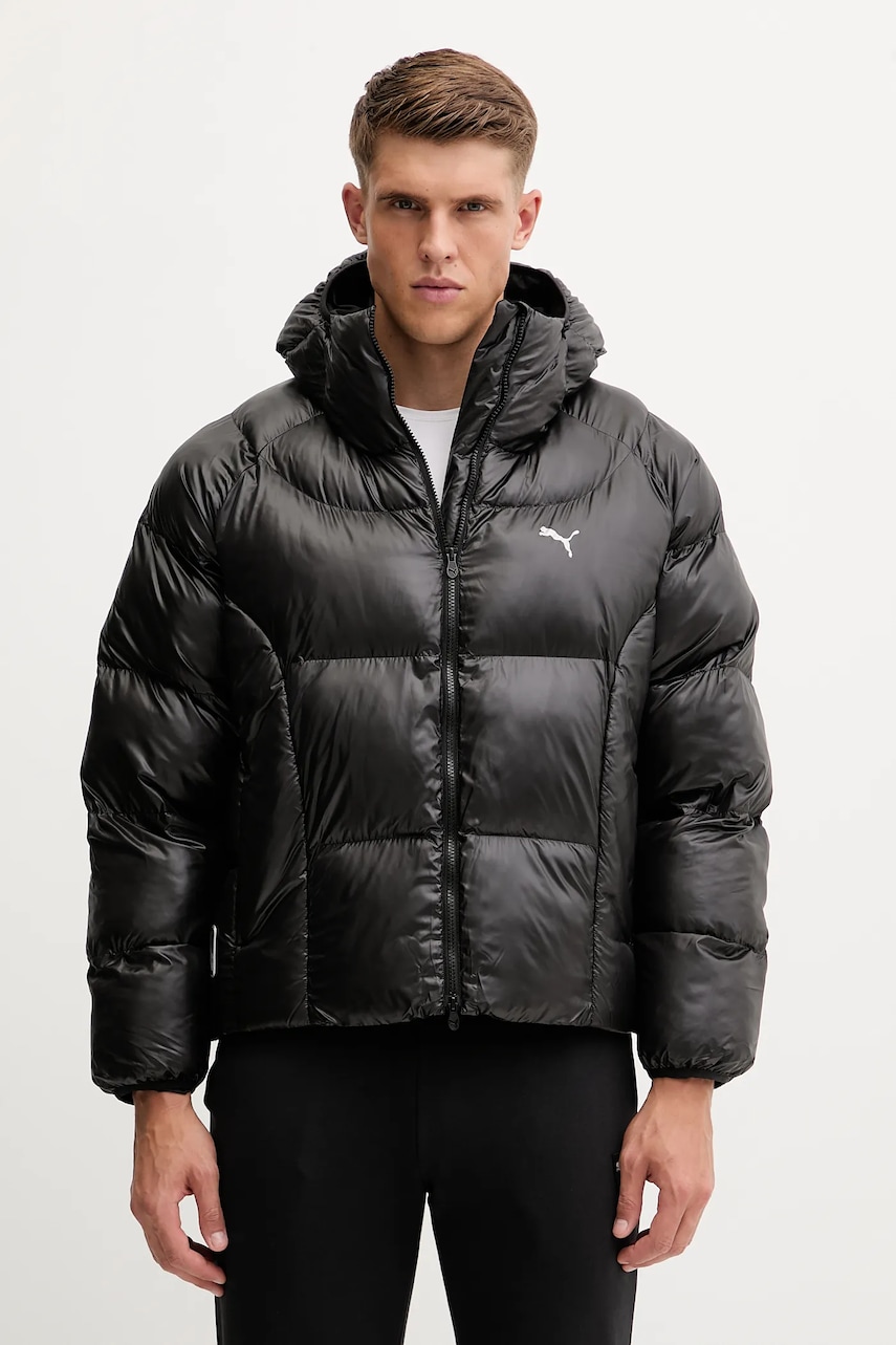 Puma geacă culoarea negru, de iarnă, 632162