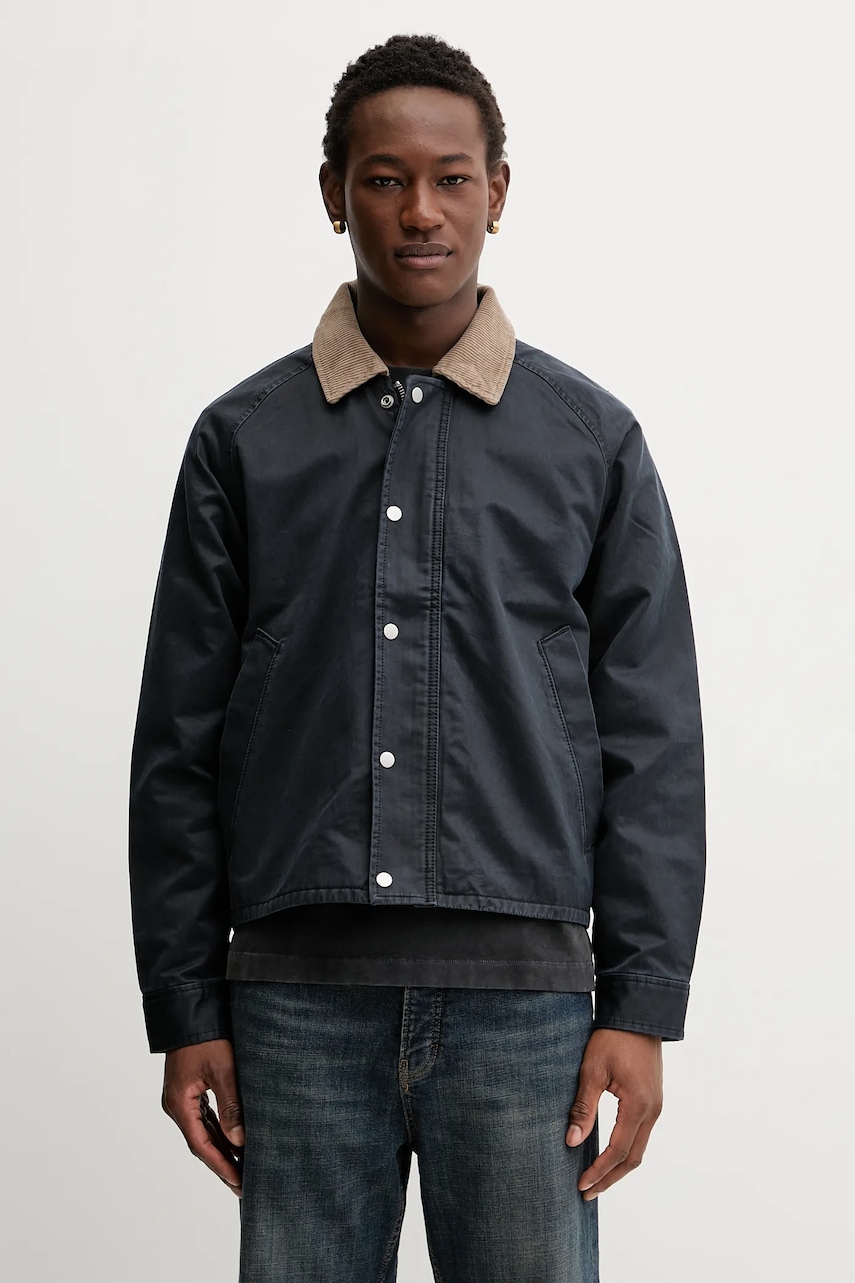 Abercrombie & Fitch geacă culoarea bleumarin, de tranziție, KI132-5090-221
