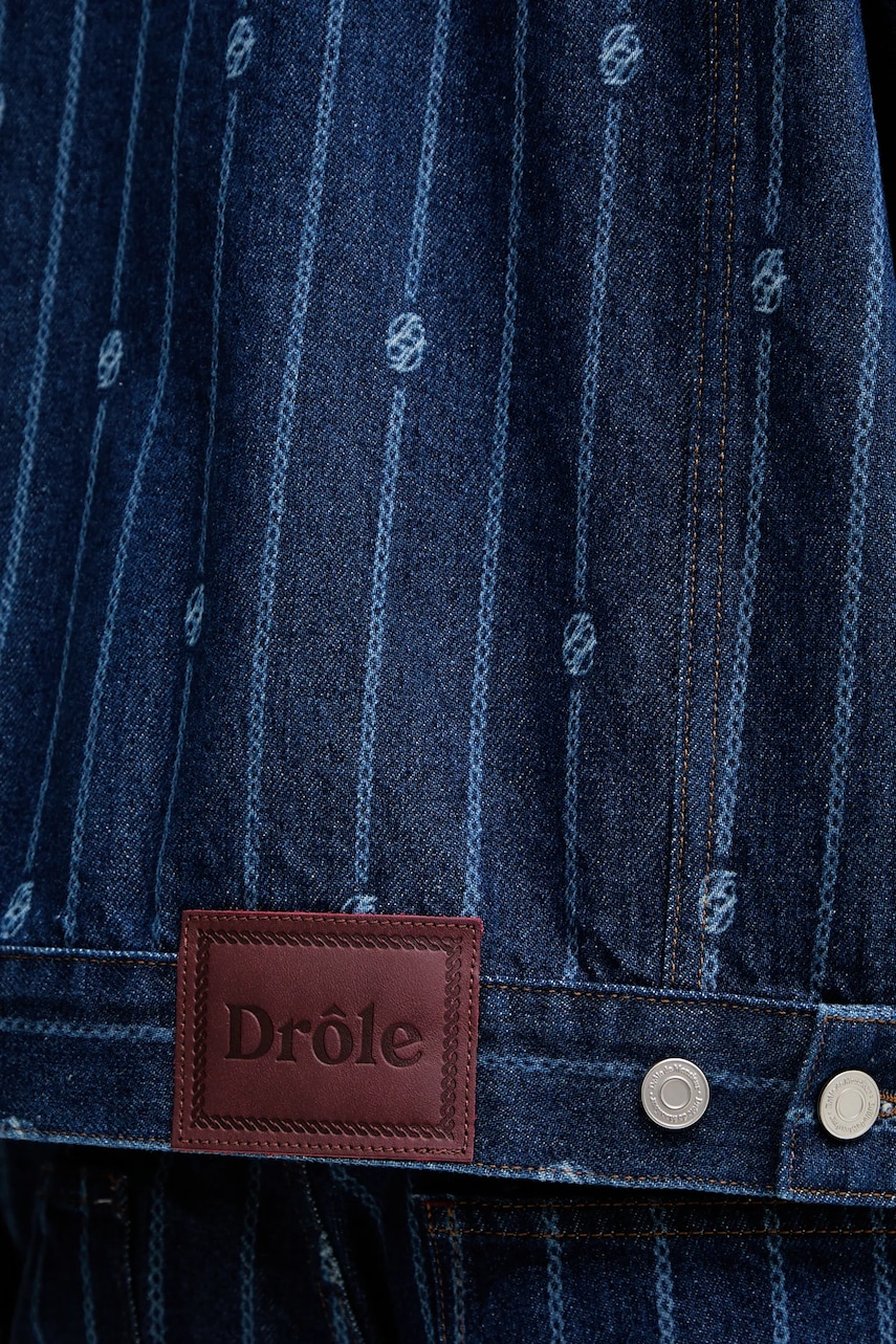 Drôle de Monsieur džínsová bunda pánska La veste Denim Monogramme