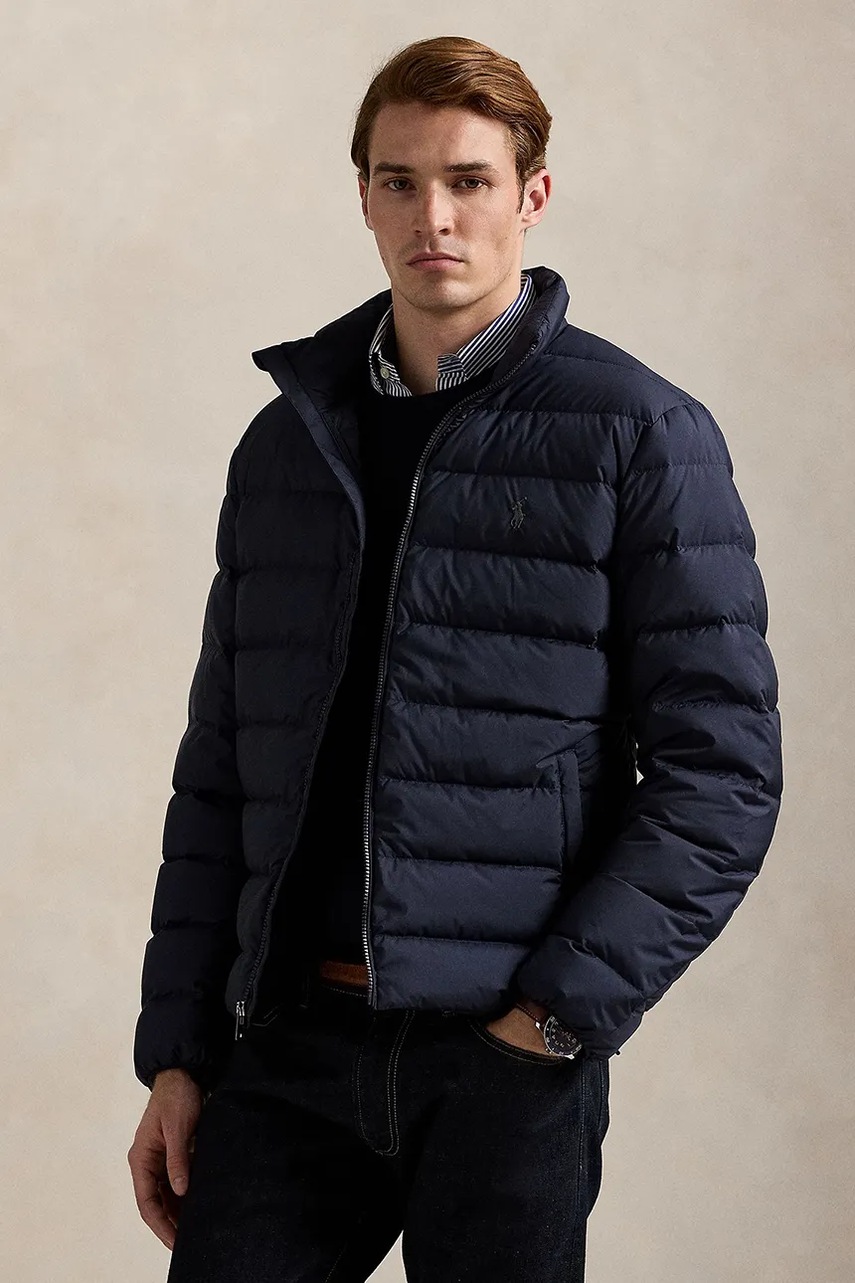 Levně Bunda Polo Ralph Lauren tmavomodrá barva, přechodná, 710967774