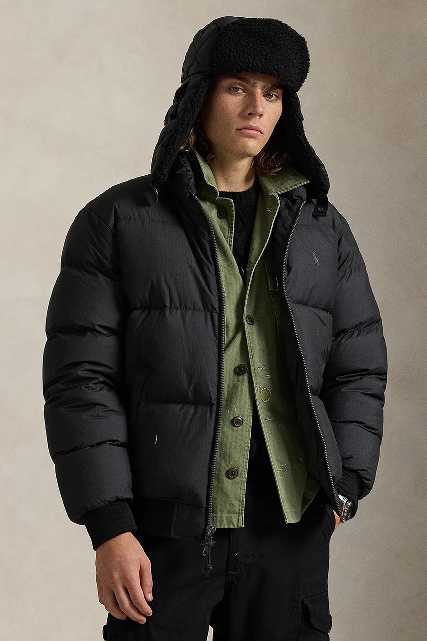 Levně Bunda Polo Ralph Lauren černá barva, zimní, 710967783