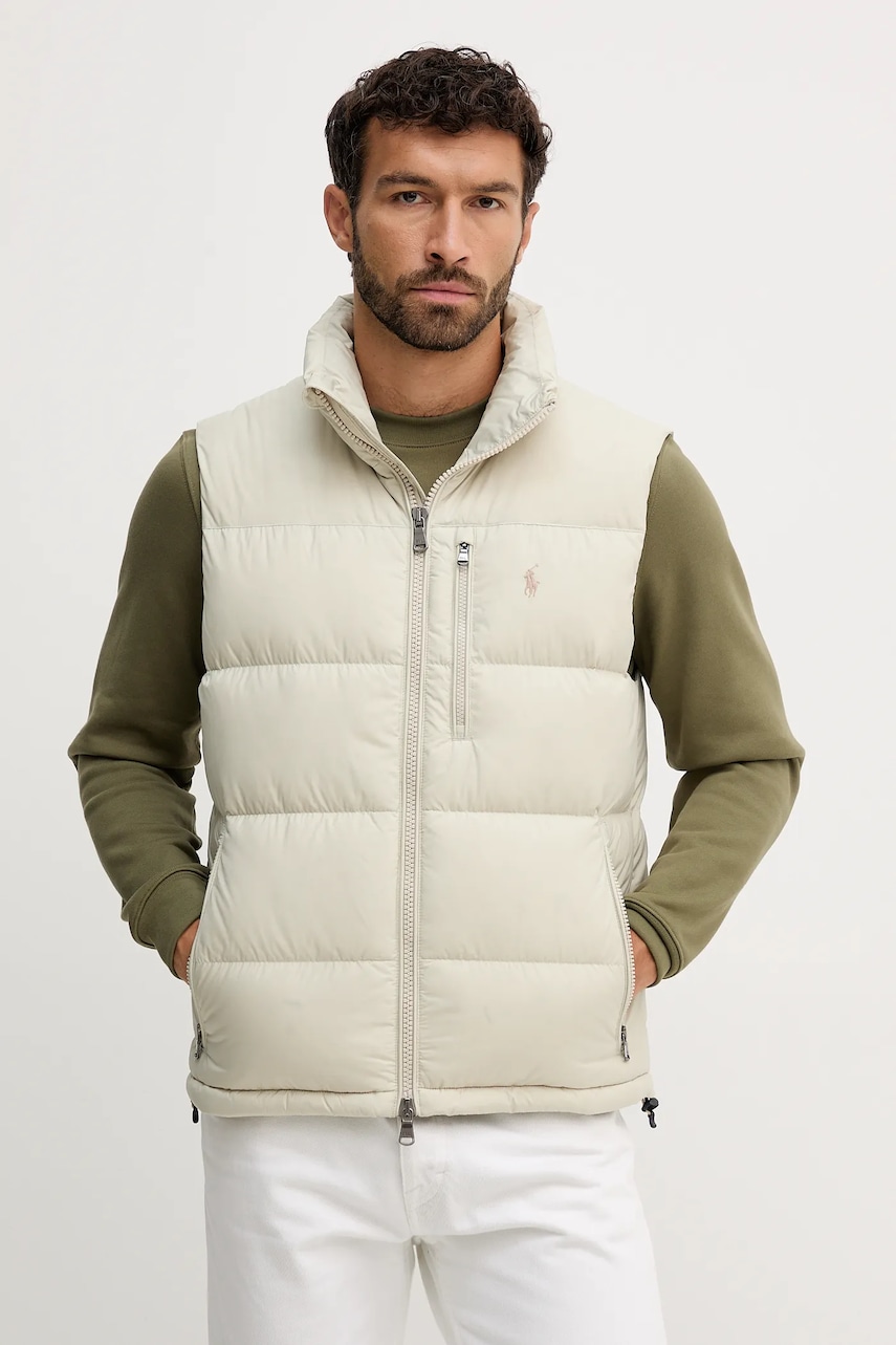 Levně Kojenecká vesta Polo Ralph Lauren béžová barva, zimní, 710968283