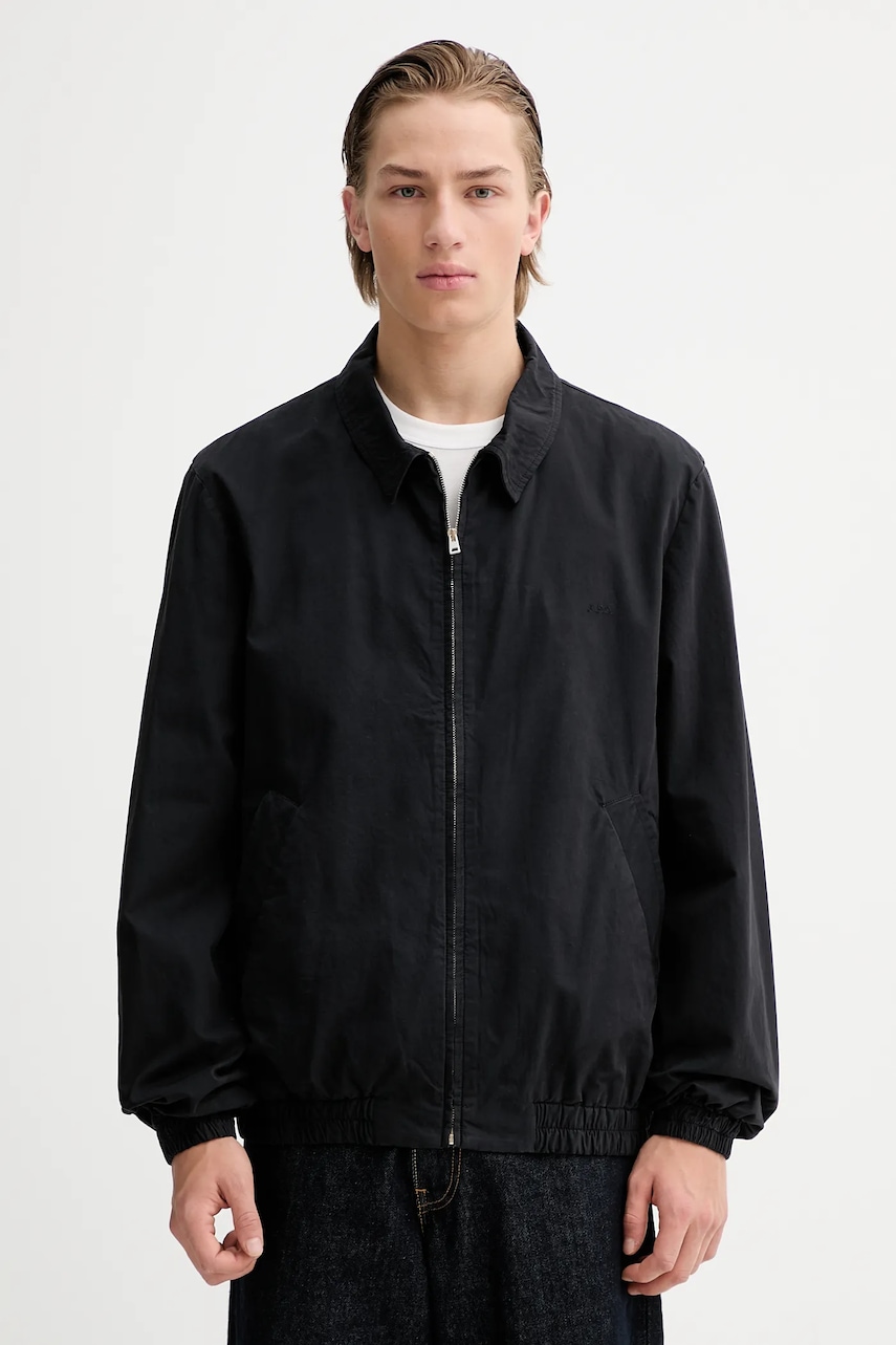 A.P.C. jachetă de cămașă din bumbac Blouson Gilbert