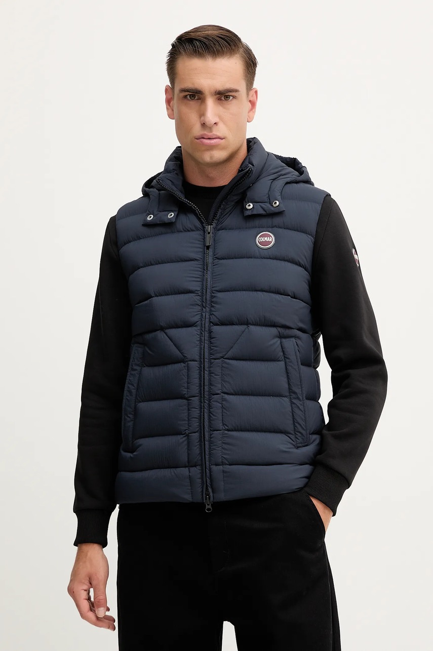 Colmar vestă de puf culoarea bleumarin, de iarnă, 1259.4ZP