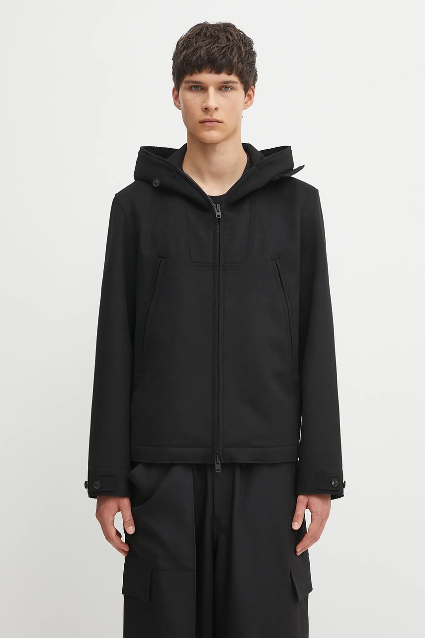 Y-3 kurtka z wełną Bonded Melton