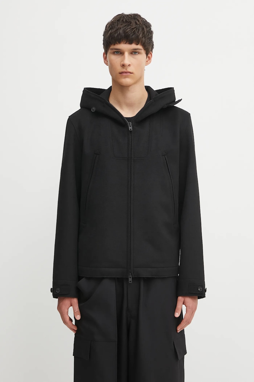 Y-3 kurtka z wełną Bonded Melton