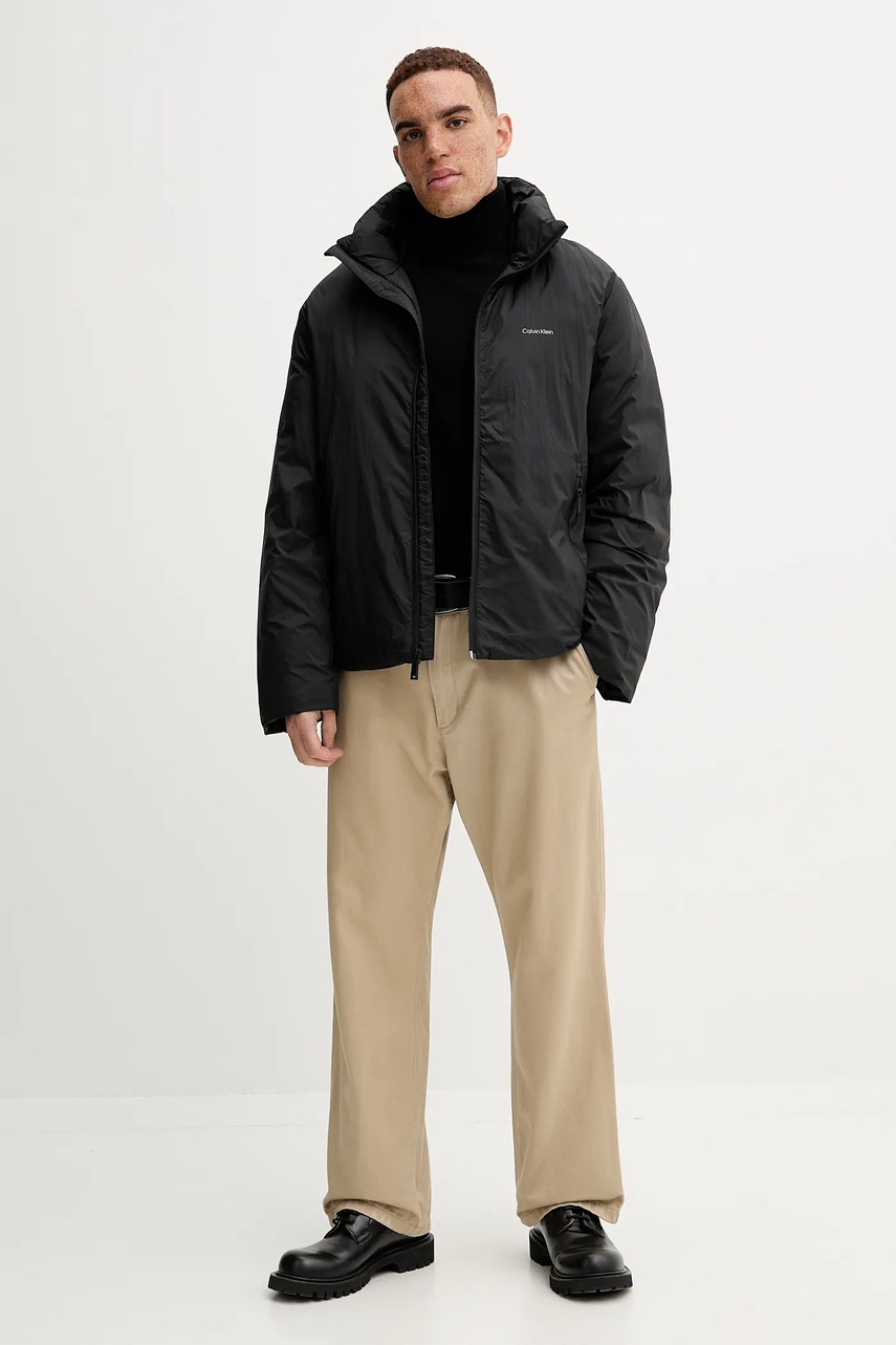Пуховая куртка Calvin Klein цвет чёрный зимняя LV04LD535G