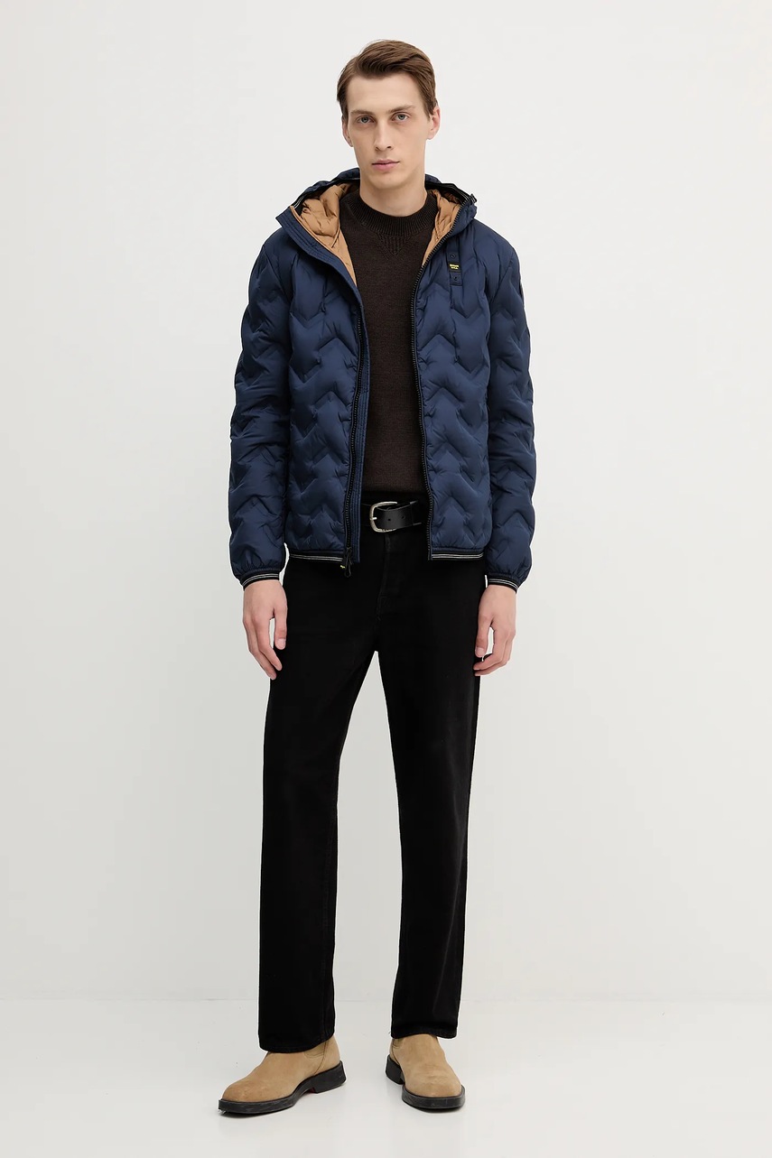 Пуховая куртка Blauer PIERY цвет синий зимняя BLUC03233