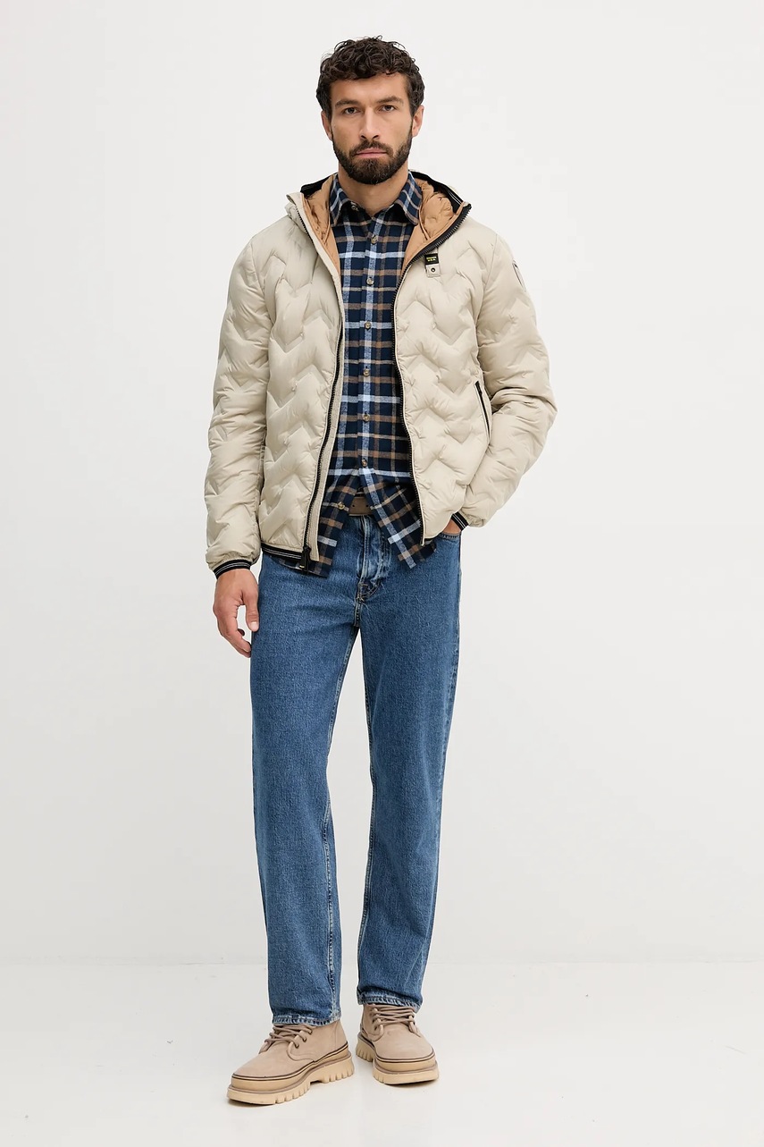 Пуховая куртка Blauer PIERY цвет бежевый зимняя BLUC03233