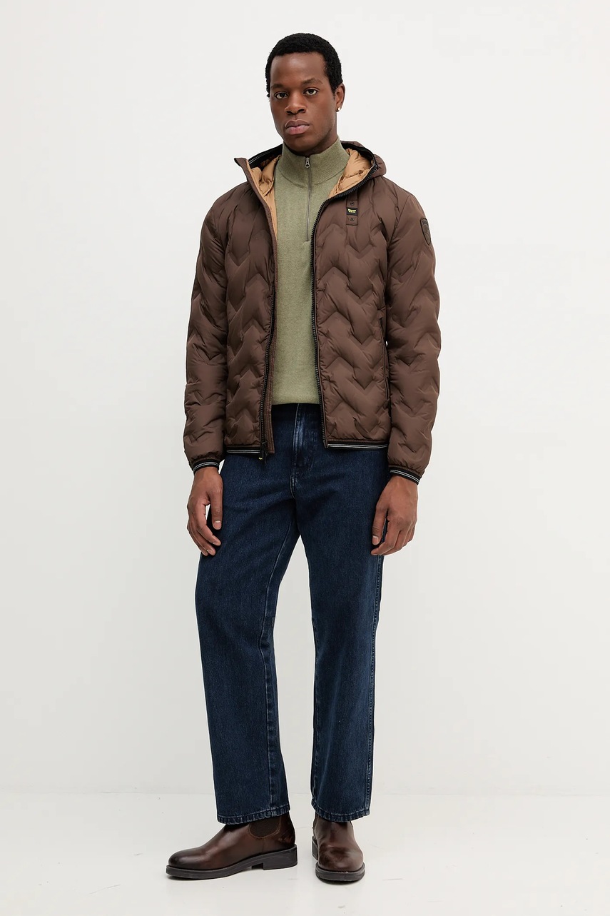 Пуховая куртка Blauer PIERY цвет коричневый зимняя BLUC03233