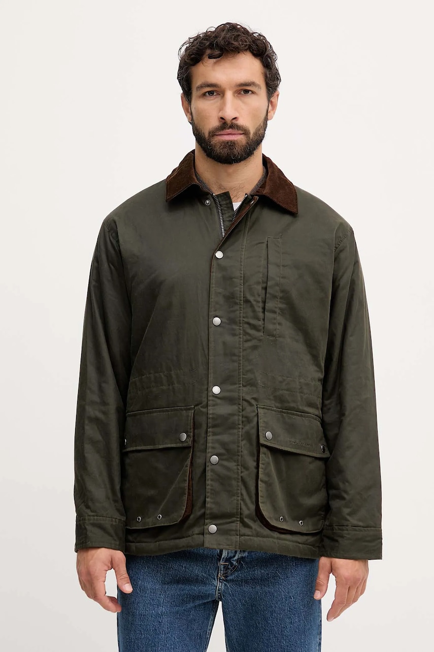 Pepe Jeans geacă culoarea verde, de tranziție, oversize, PM4027181