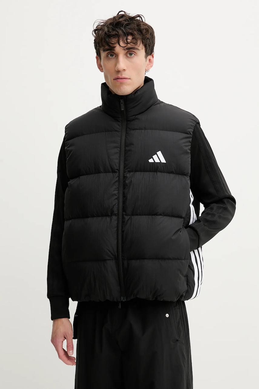 adidas vestă Essentials culoarea negru, de iarnă, JM4078