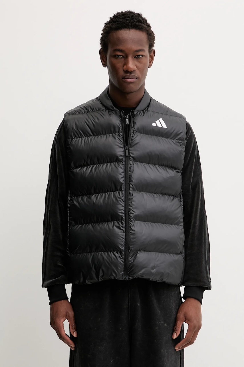 adidas vestă Essentials culoarea negru, de iarnă, JV7727