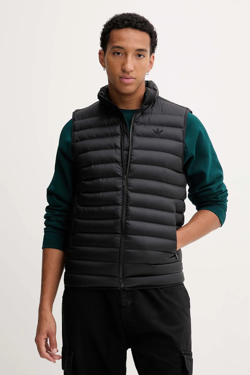 adidas Originals vestă Padded Vest culoarea negru, de tranziție, JW5845