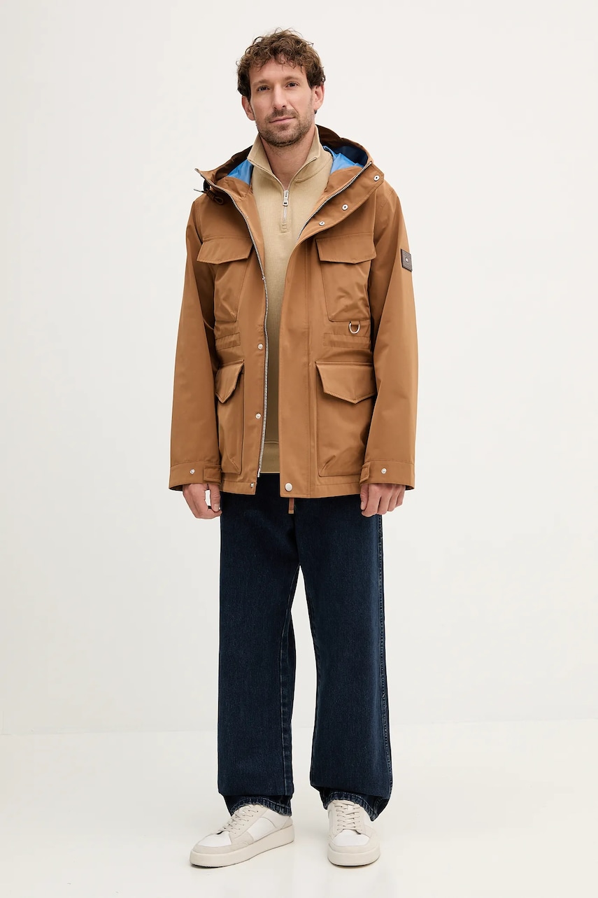 Куртка Tommy Hilfiger цвет коричневый демисезонная MW0MW41398