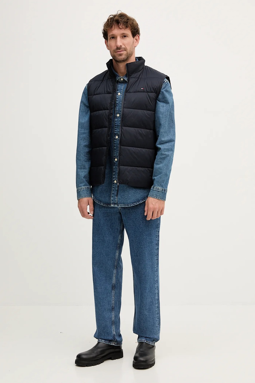 Безрукавка Tommy Hilfiger цвет синий демисезонная MW0MW41981