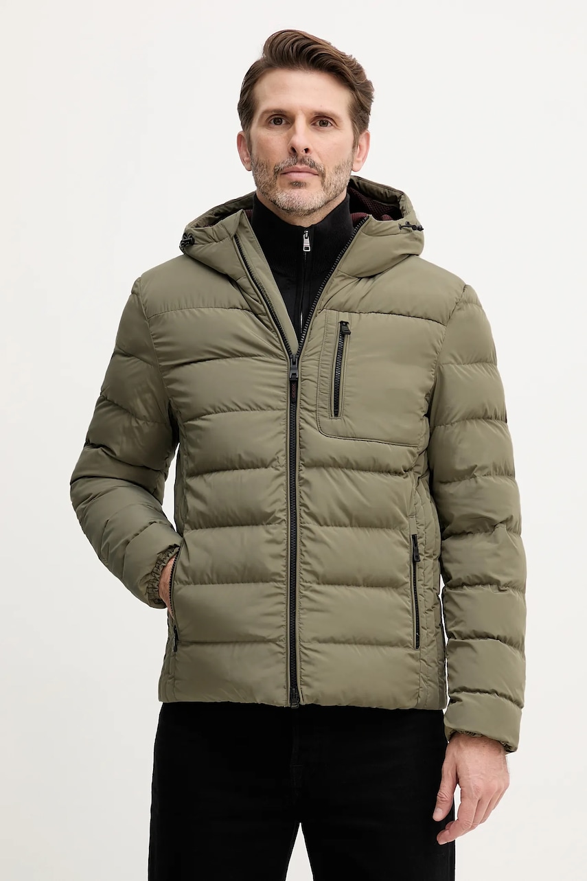 Geox geacă SNAKE culoarea verde, de iarnă, M5628A T3266