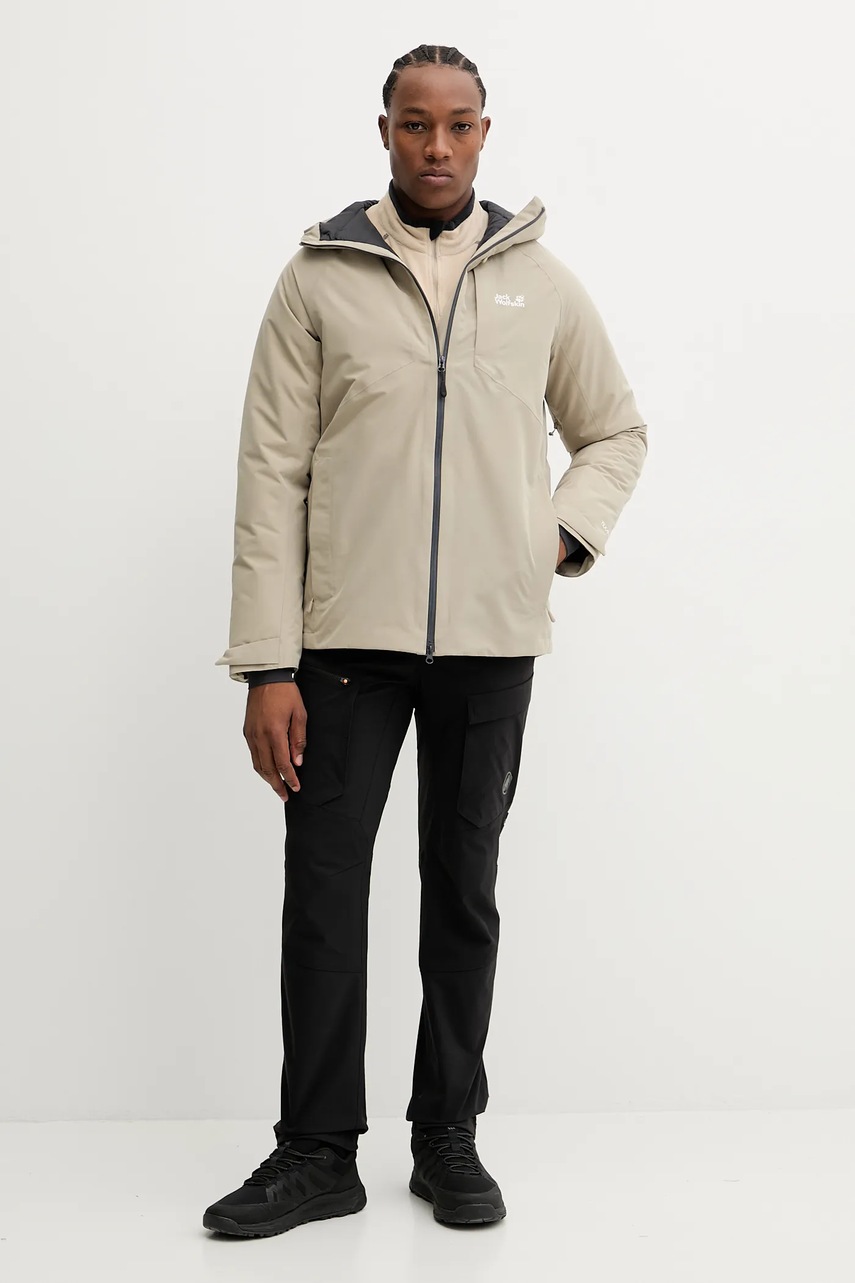 Спортивная пуховая куртка Jack Wolfskin ICECAPE цвет бежевый A65299