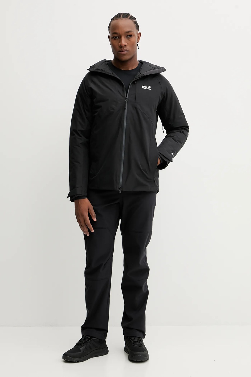 Спортивная пуховая куртка Jack Wolfskin ICECAPE цвет чёрный A65299