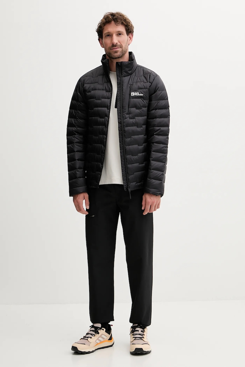 Спортивная пуховая куртка Jack Wolfskin Passamani Down цвет чёрный A61836 Спортивная пуховая куртка Jack Wolfskin Passamani Down цвет чёрный A61836