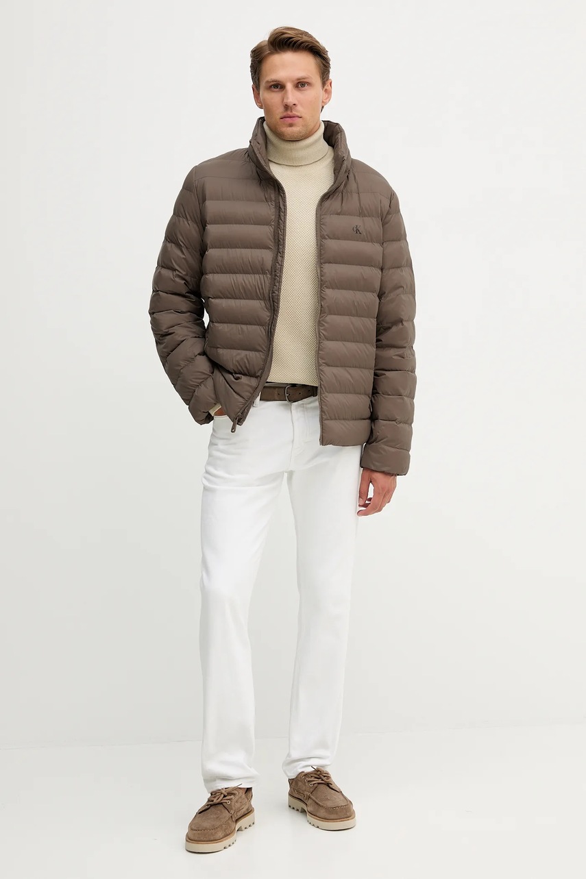 Куртка Calvin Klein Jeans цвет коричневый демисезонная LV04RC511G