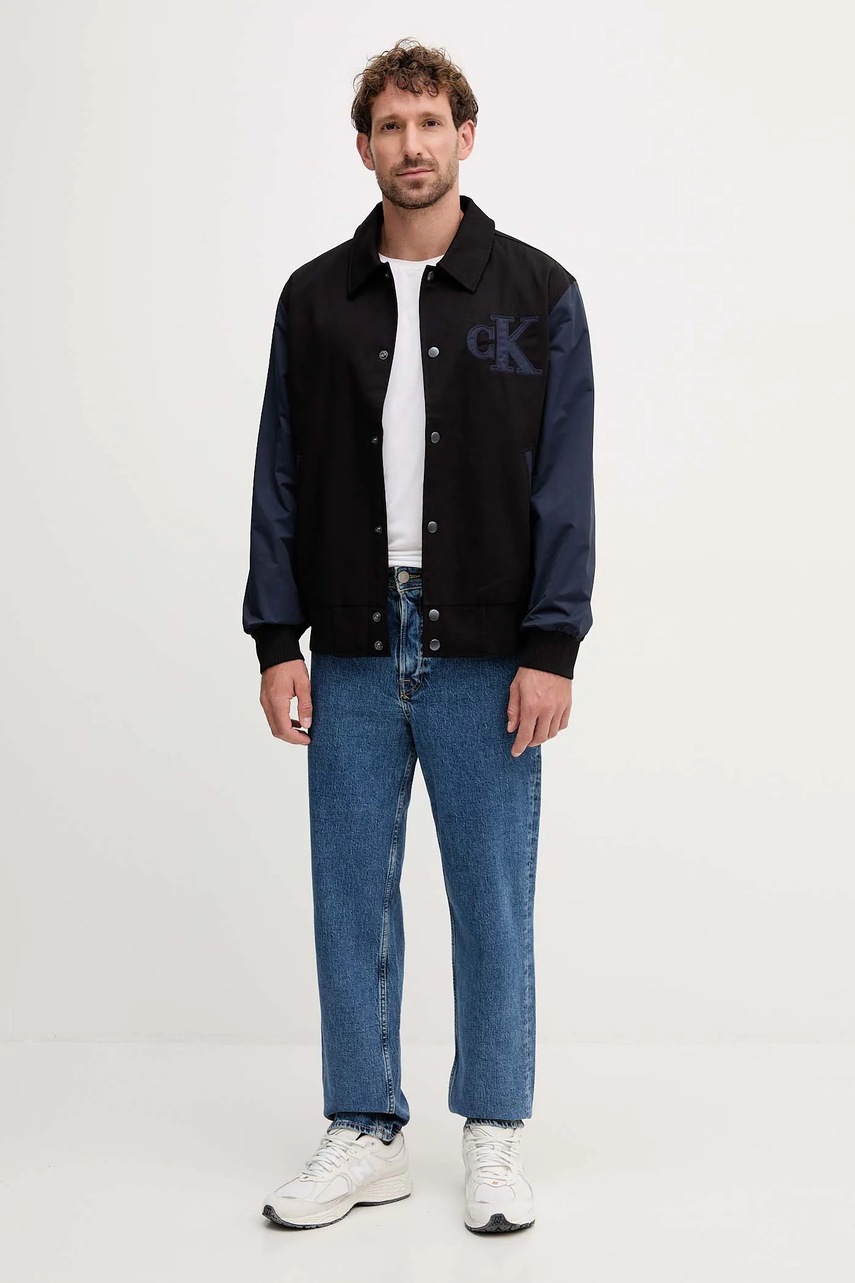 Куртка Calvin Klein Jeans цвет чёрный демисезонная LV04RD400G