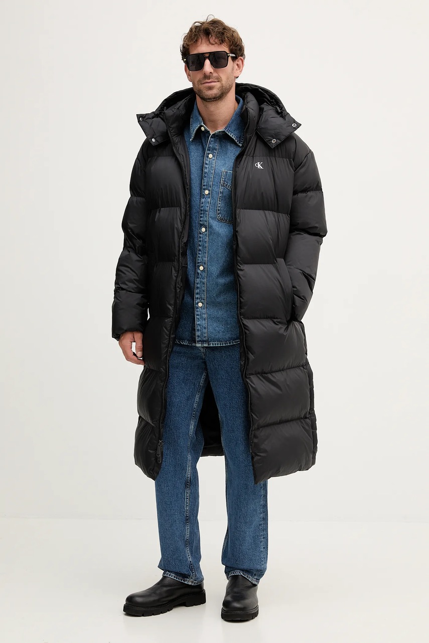 Куртка Calvin Klein Jeans цвет чёрный зимняя LV04RD518G