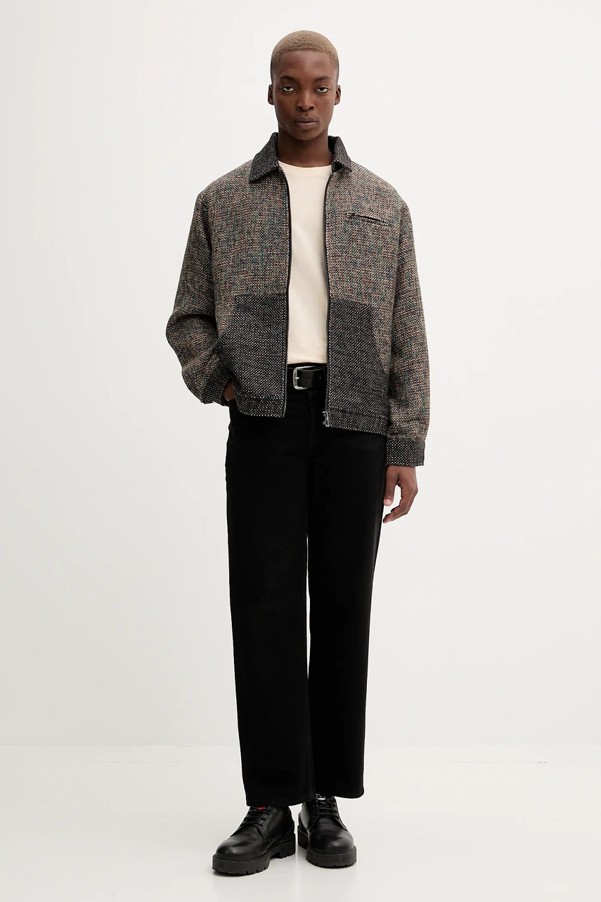 Куртка с добавлением шерсти Desigual RUSTIC FABRIC цвет чёрный демисезонная 25WMEW11