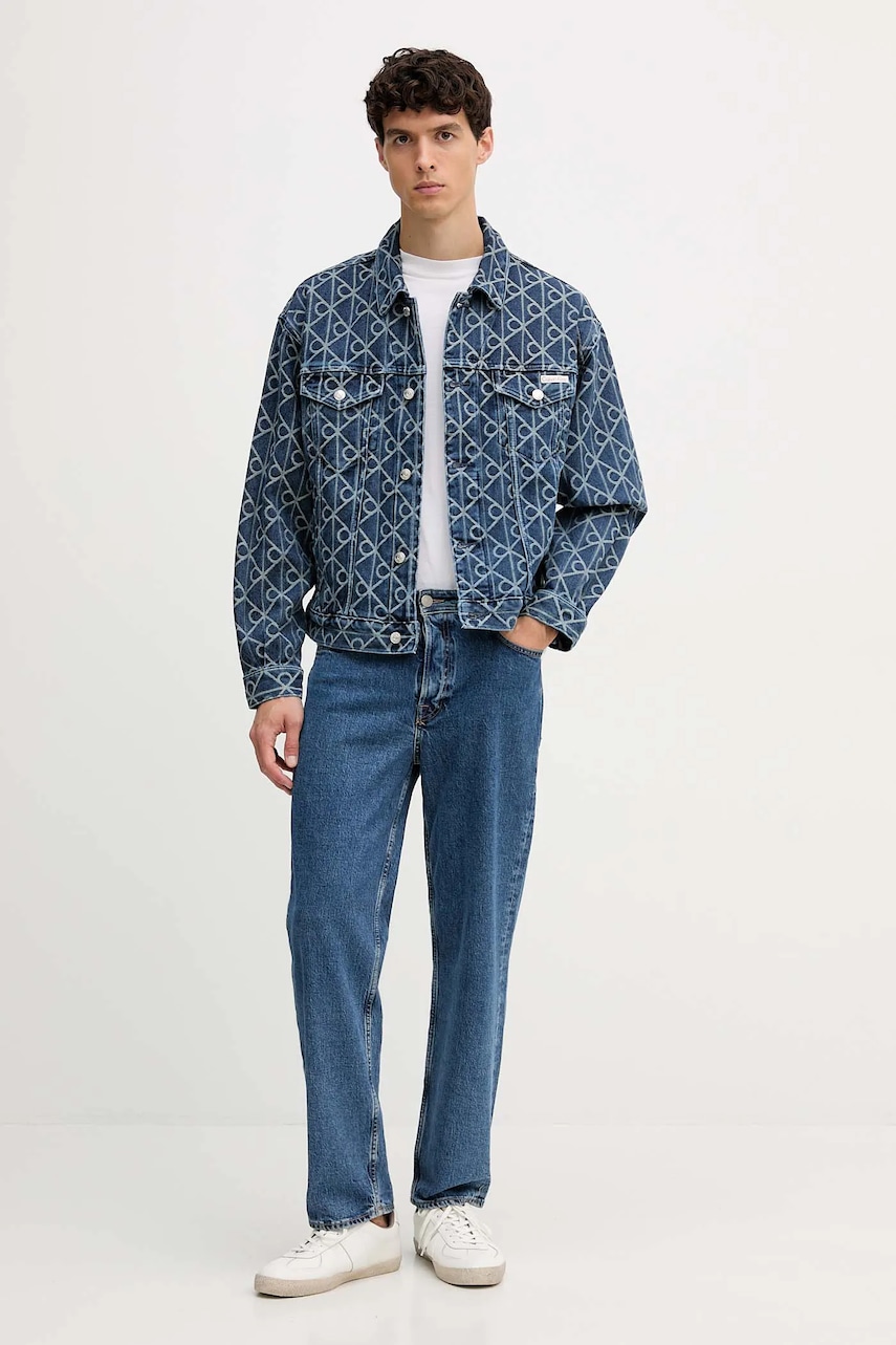Джинсовая куртка Calvin Klein Jeans демисезонная oversize LV04RD767G Джинсовая куртка Calvin Klein Jeans демисезонная oversize LV04RD767G