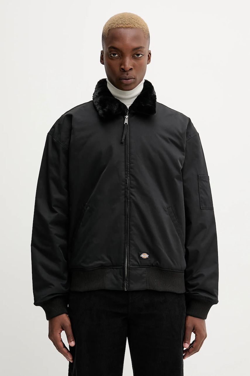 Dickies geacă culoarea negru, de tranzitie, DK0A88BM