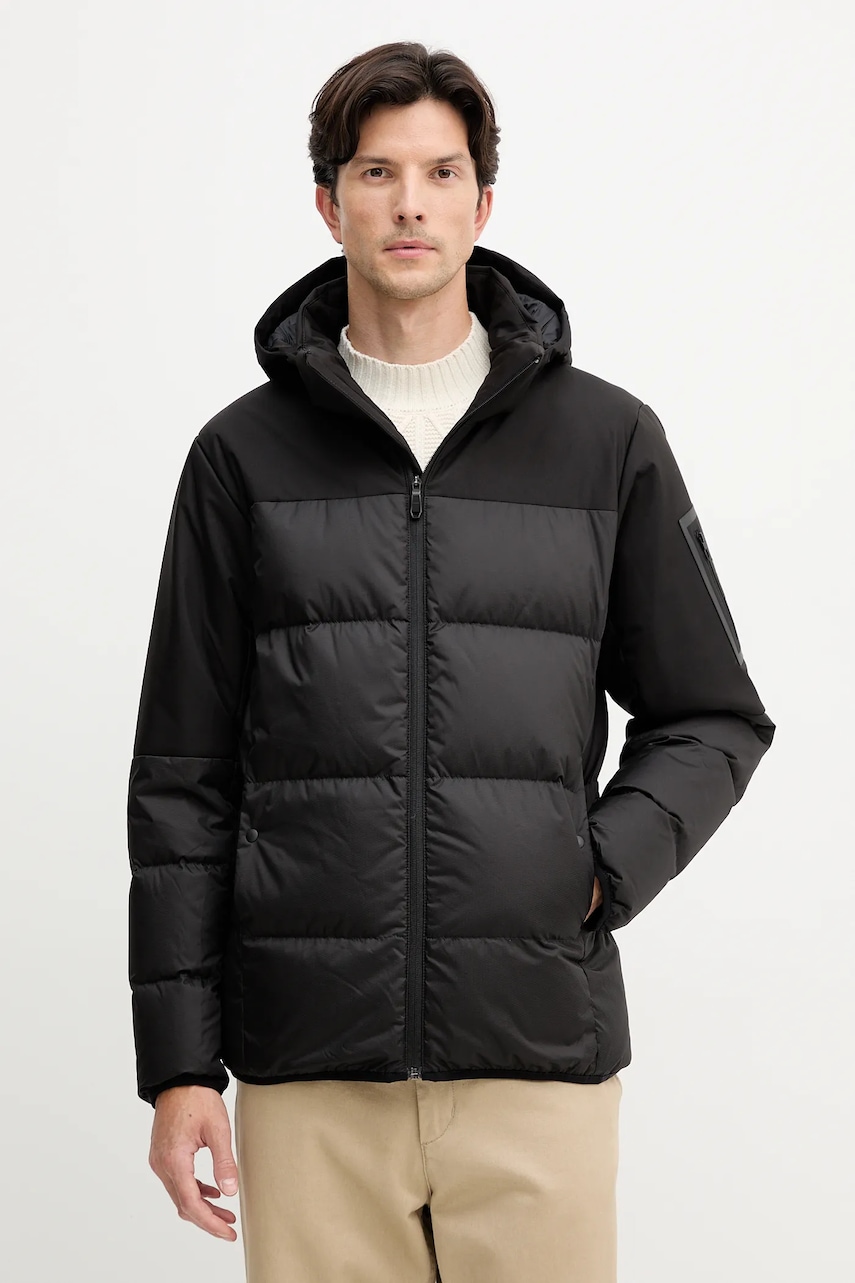 BOSS Green geacă de puf culoarea negru, de iarna, 50548693