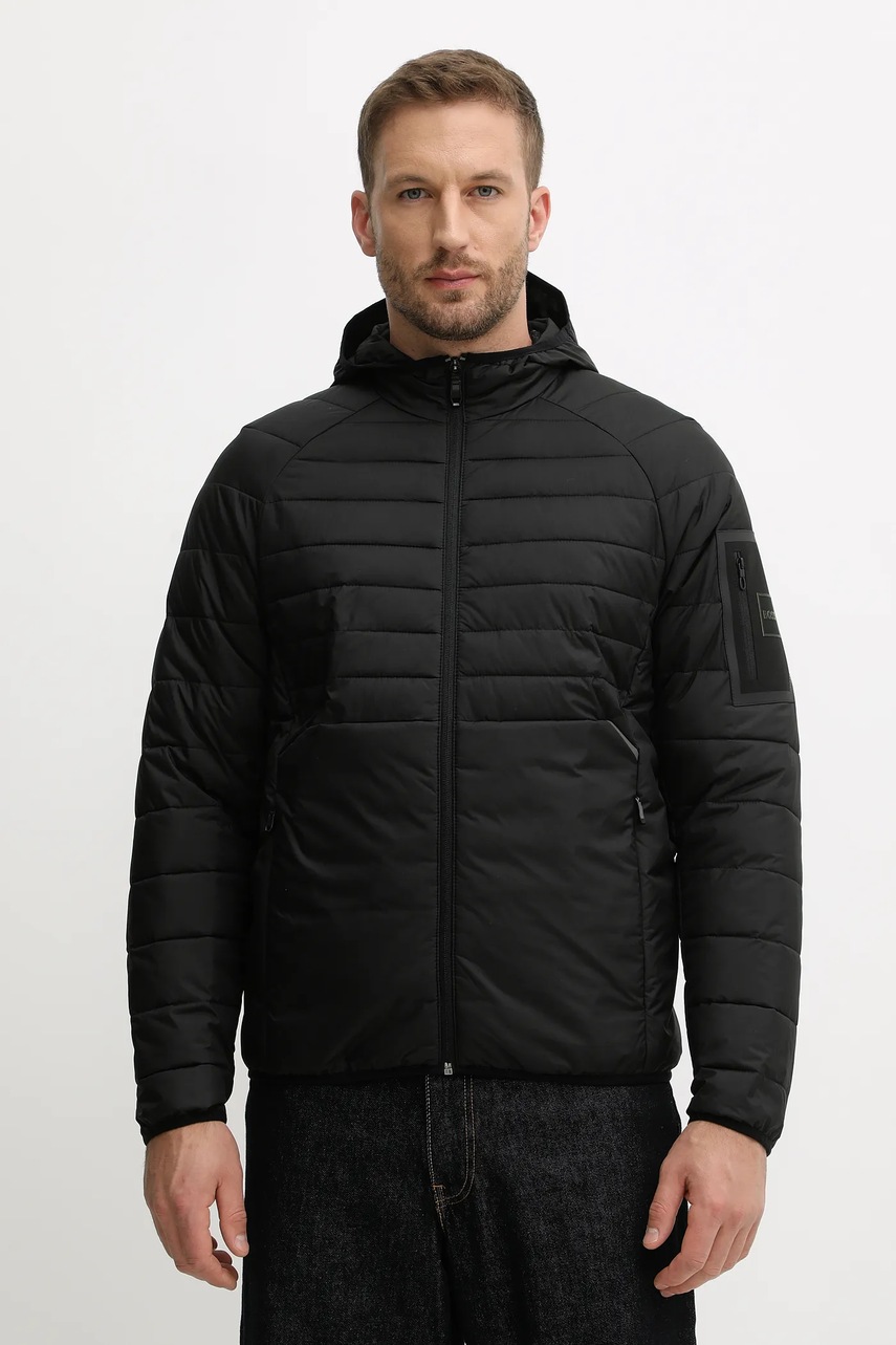 BOSS Green geacă de puf culoarea negru, de iarnă, 50549181
