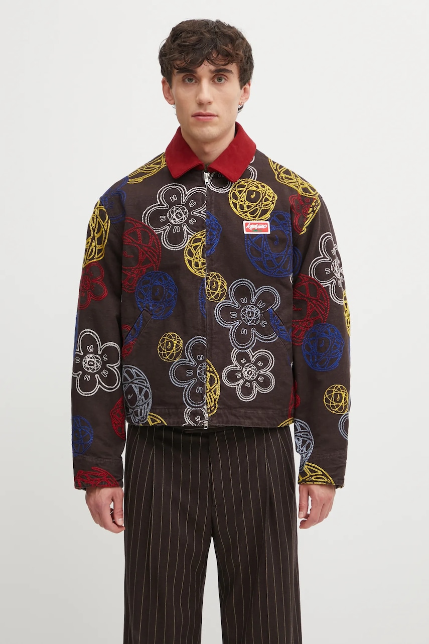 Kenzo  jachetă de bumbac Futura Zip Up Utility