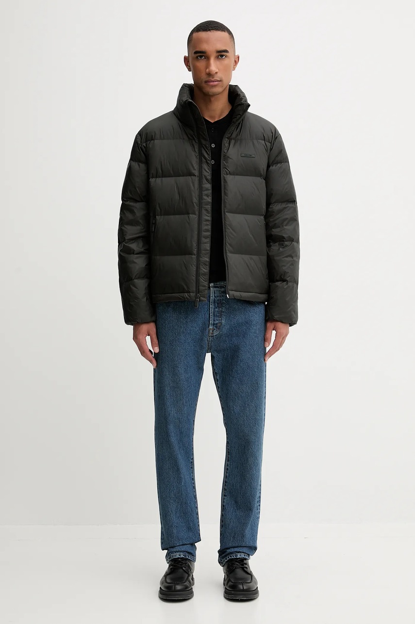 Пуховая куртка Calvin Klein цвет коричневый зимняя LV04LD529G