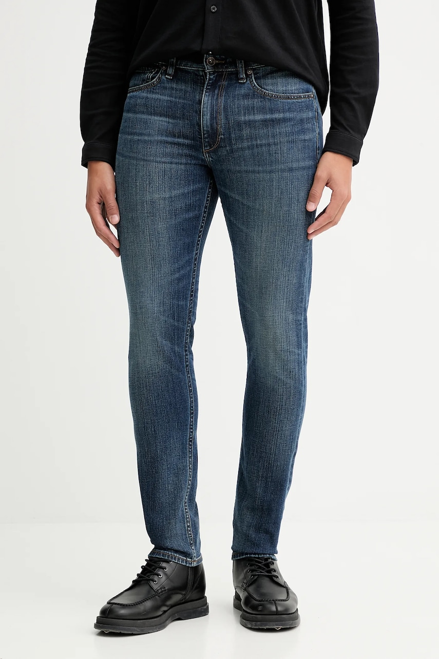 Rag & Bone jeans din amestec de cașmir culoarea bleumarin, RX0225F2VCH