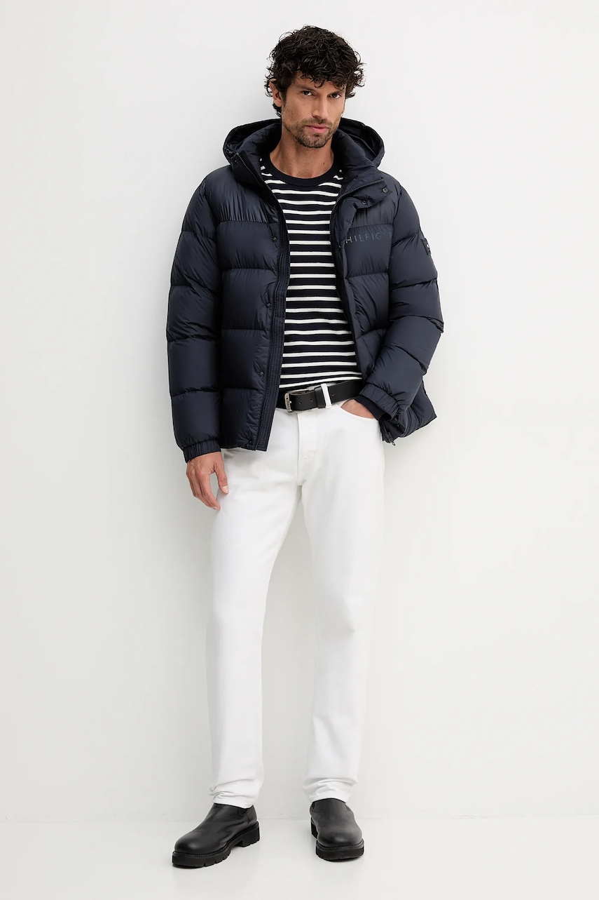 Пуховая куртка Tommy Hilfiger цвет синий зимняя MW0MW40613 Пуховая куртка Tommy Hilfiger цвет синий зимняя MW0MW40613