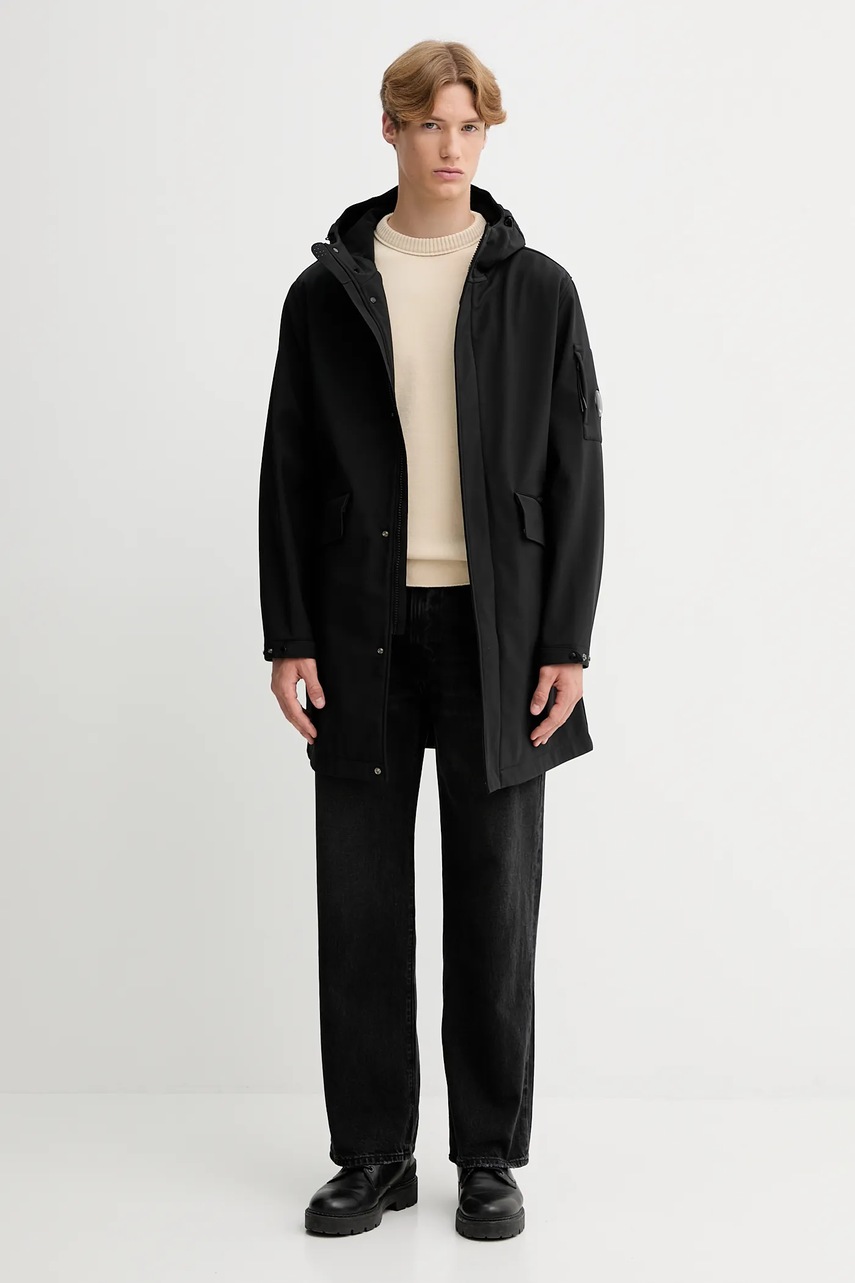 Μπουφάν C.P. Company χρώμα: μαύρο, 19CMOW004A006097A φωτογραφία