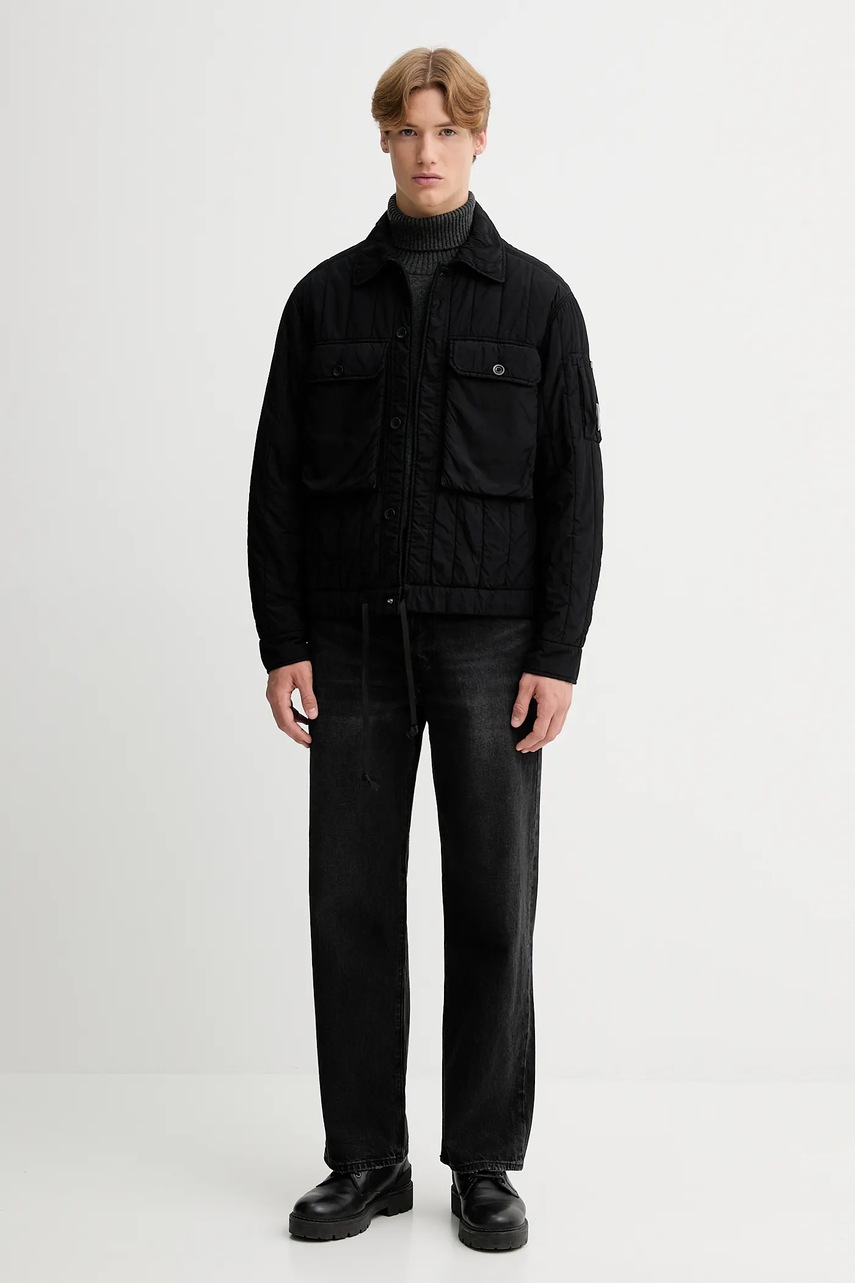 Μπουφάν C.P. Company χρώμα: μαύρο, 19CMOW080A110437G φωτογραφία