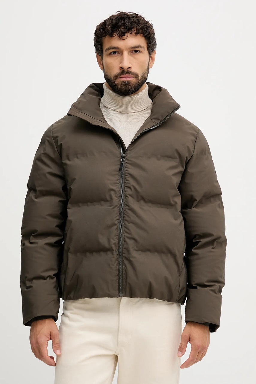 Levně Bunda Lindbergh zelená barva, zimní, oversize, 30-301121