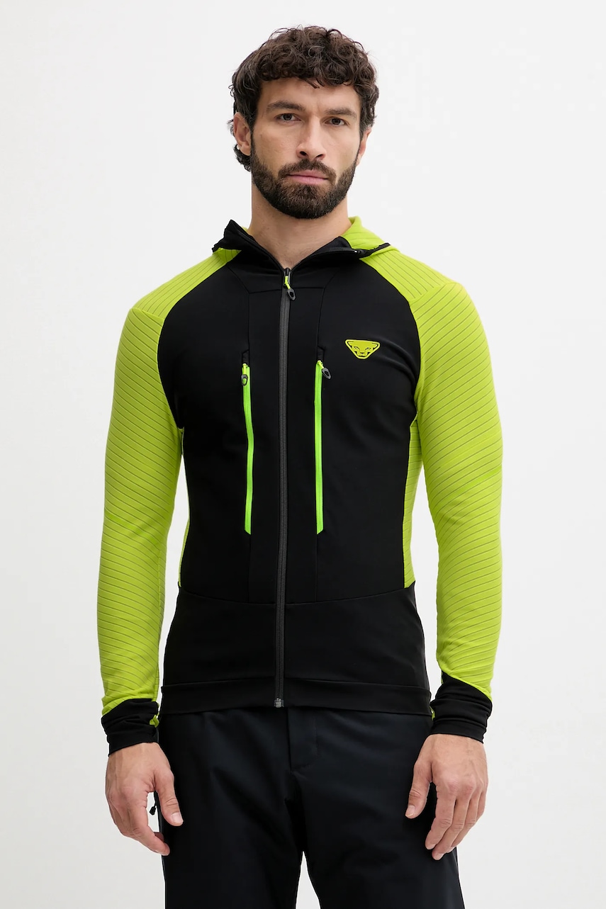 Dynafit hanorac în aer liber Mezzalama Race culoarea verde, cu glugă, 08.0000071980