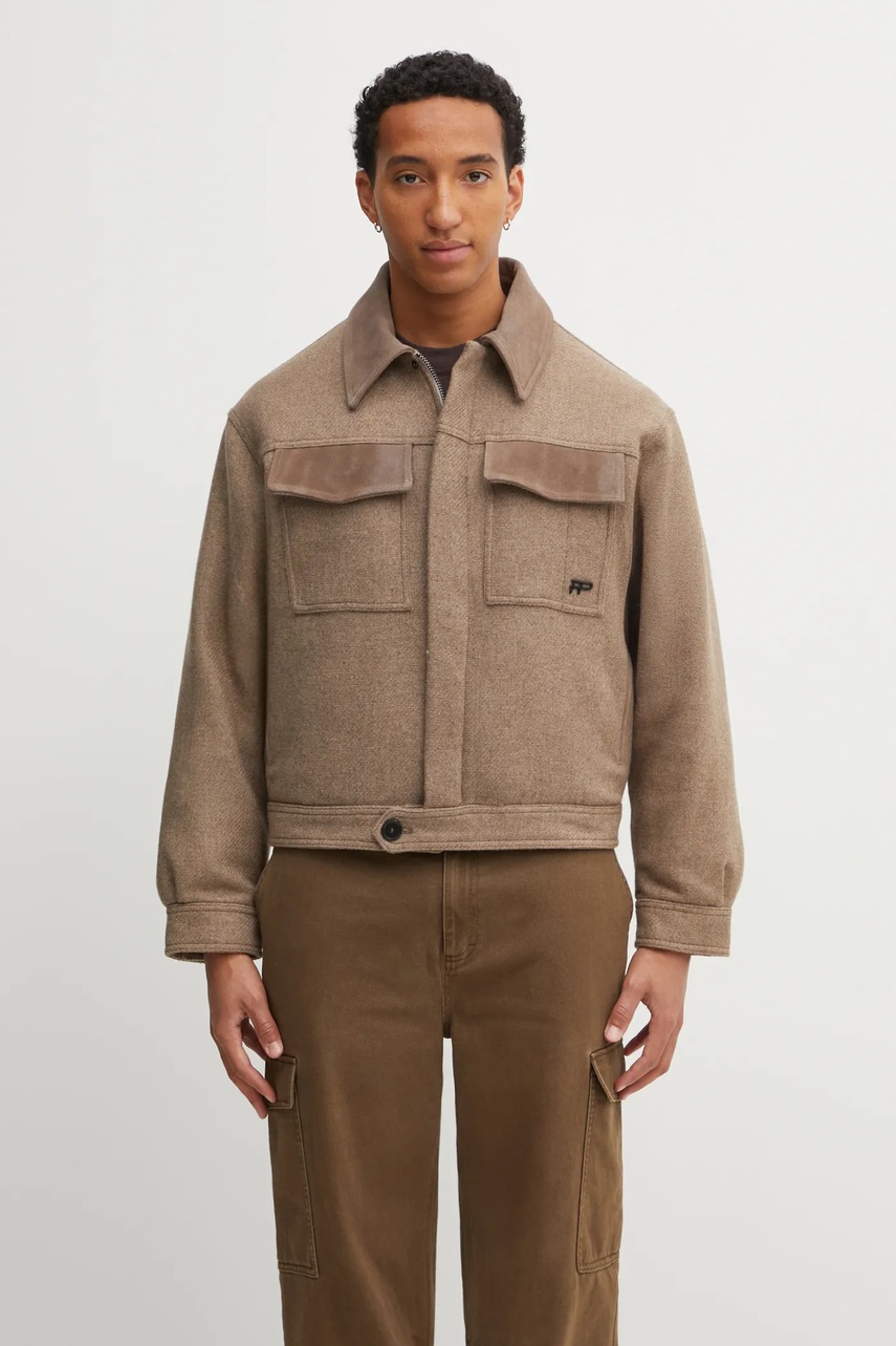 Filling Pieces  Box Varsity jachetă cu lână bărbătească