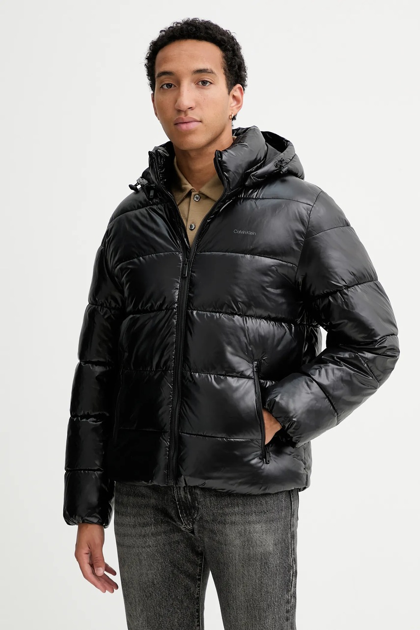 

Яке Calvin Klein в черно зимен модел LV04LD539G, Черен