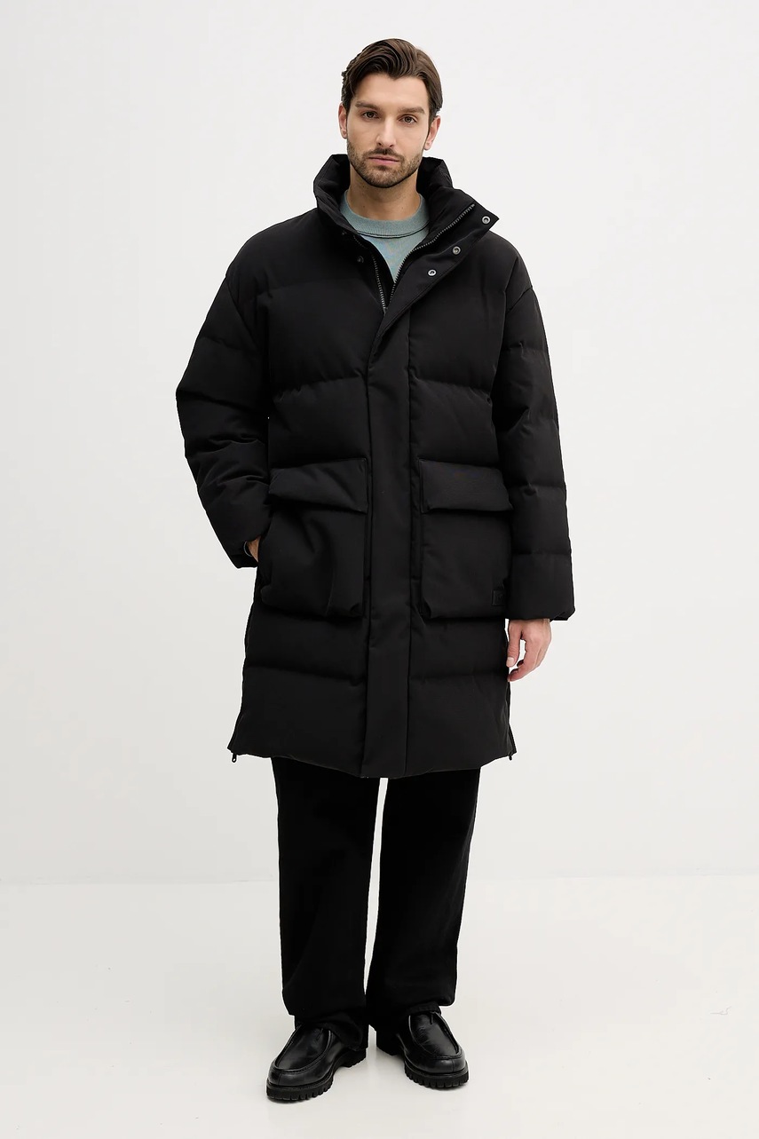 Levně Bunda Calvin Klein Jeans černá barva, zimní, LV04RD515G