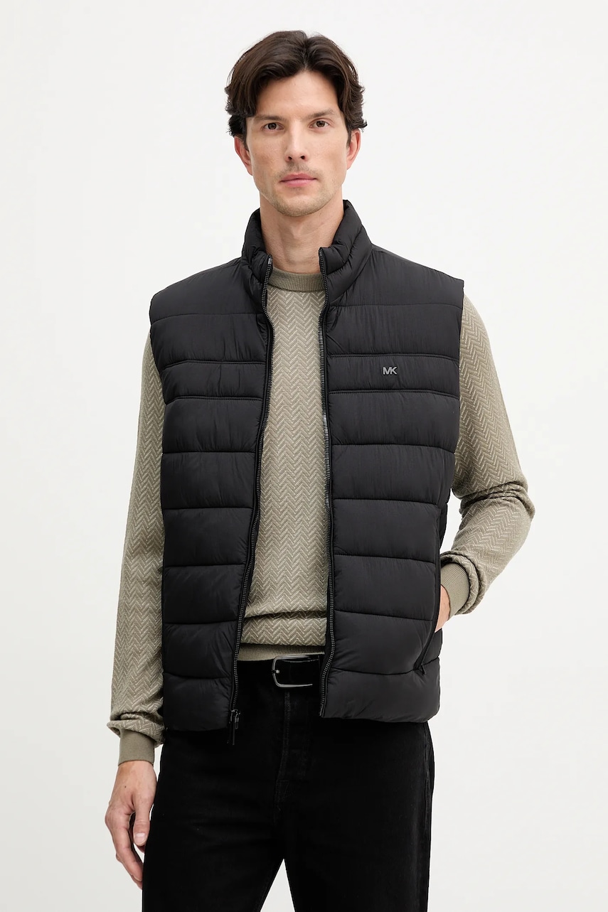 Michael Kors vestă culoarea negru, de iarna, MC68315 Michael Kors vestă culoarea negru, de iarna, MC68315