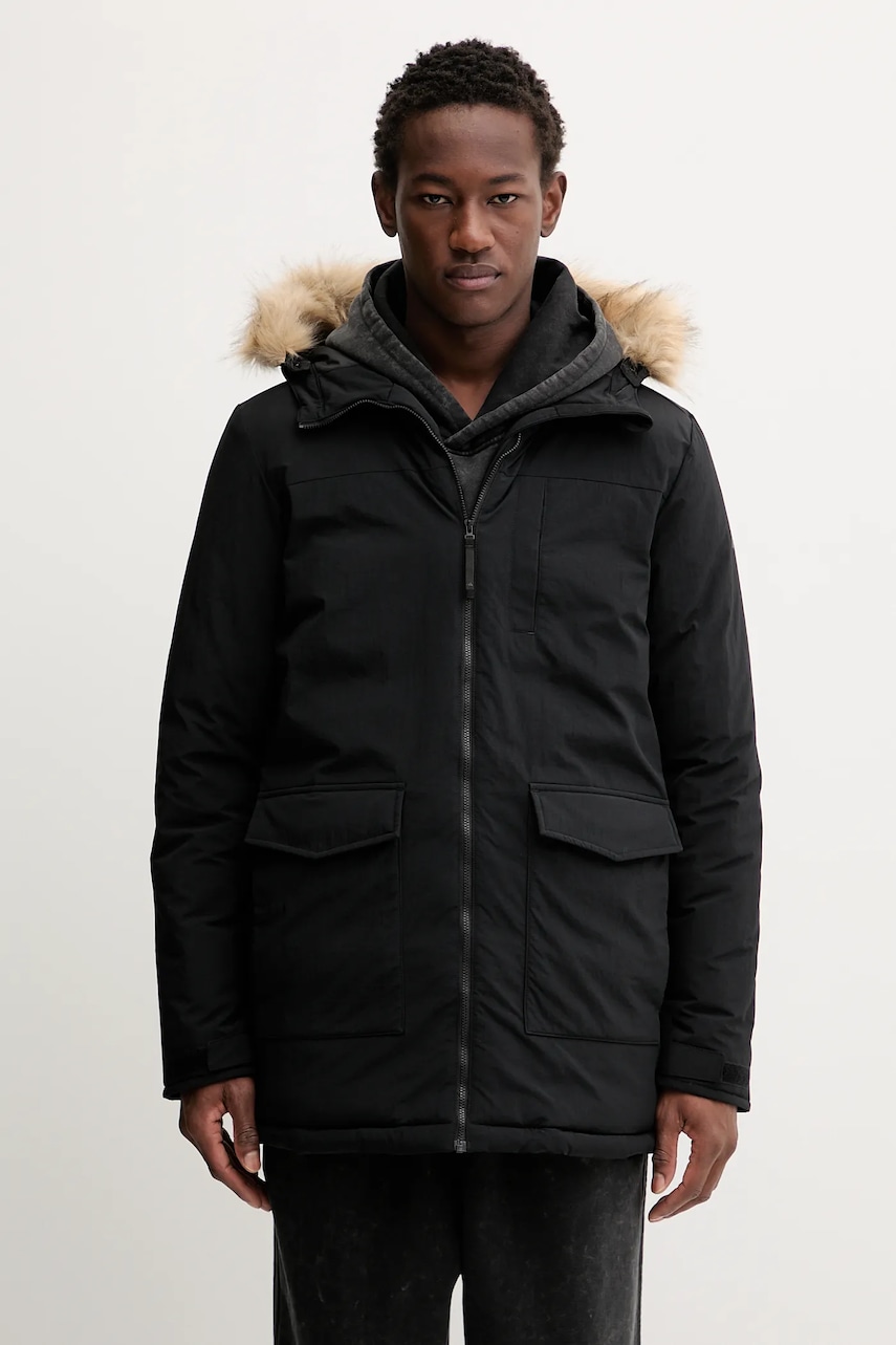 adidas geacă Paveric culoarea negru, de iarnă, JM3919